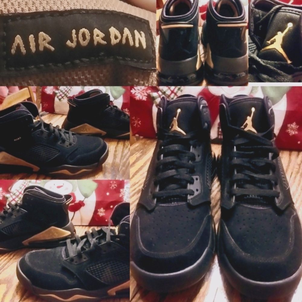 SOLD. Nike Air Jordan Mars 270 Mens 13 black/gold Authentic EUC No box. $60$ obo